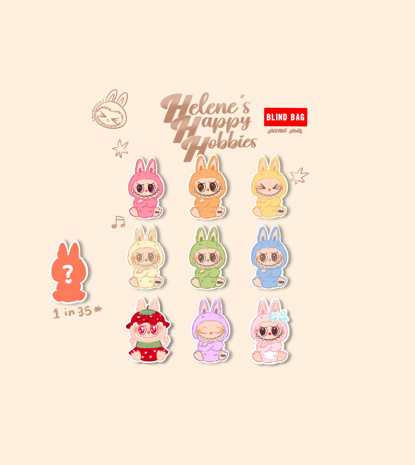 strawbubu sticker blind bags ♡