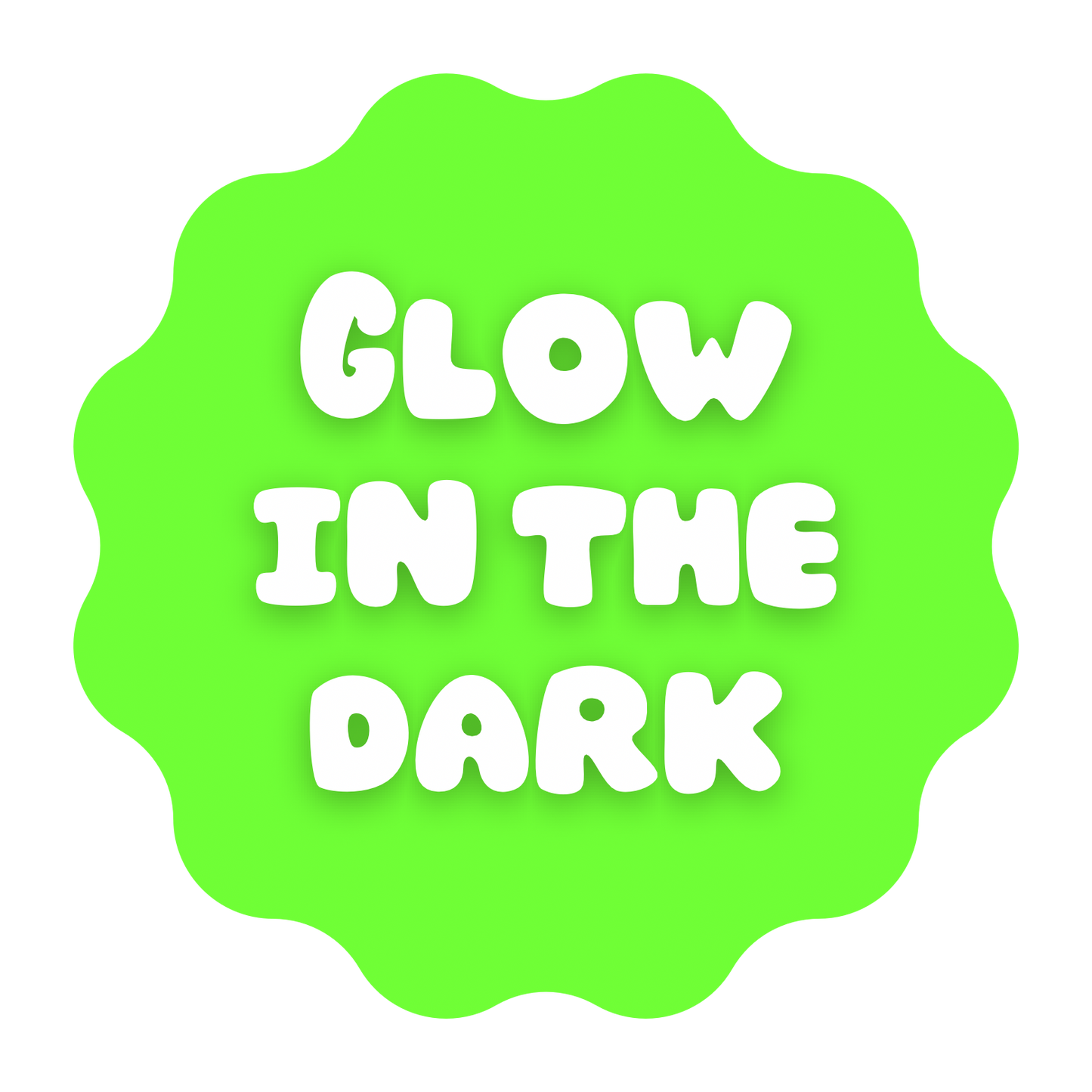 Glow-In-The-Dark Little Guy with 2 Cats Sticker (UV resistant)