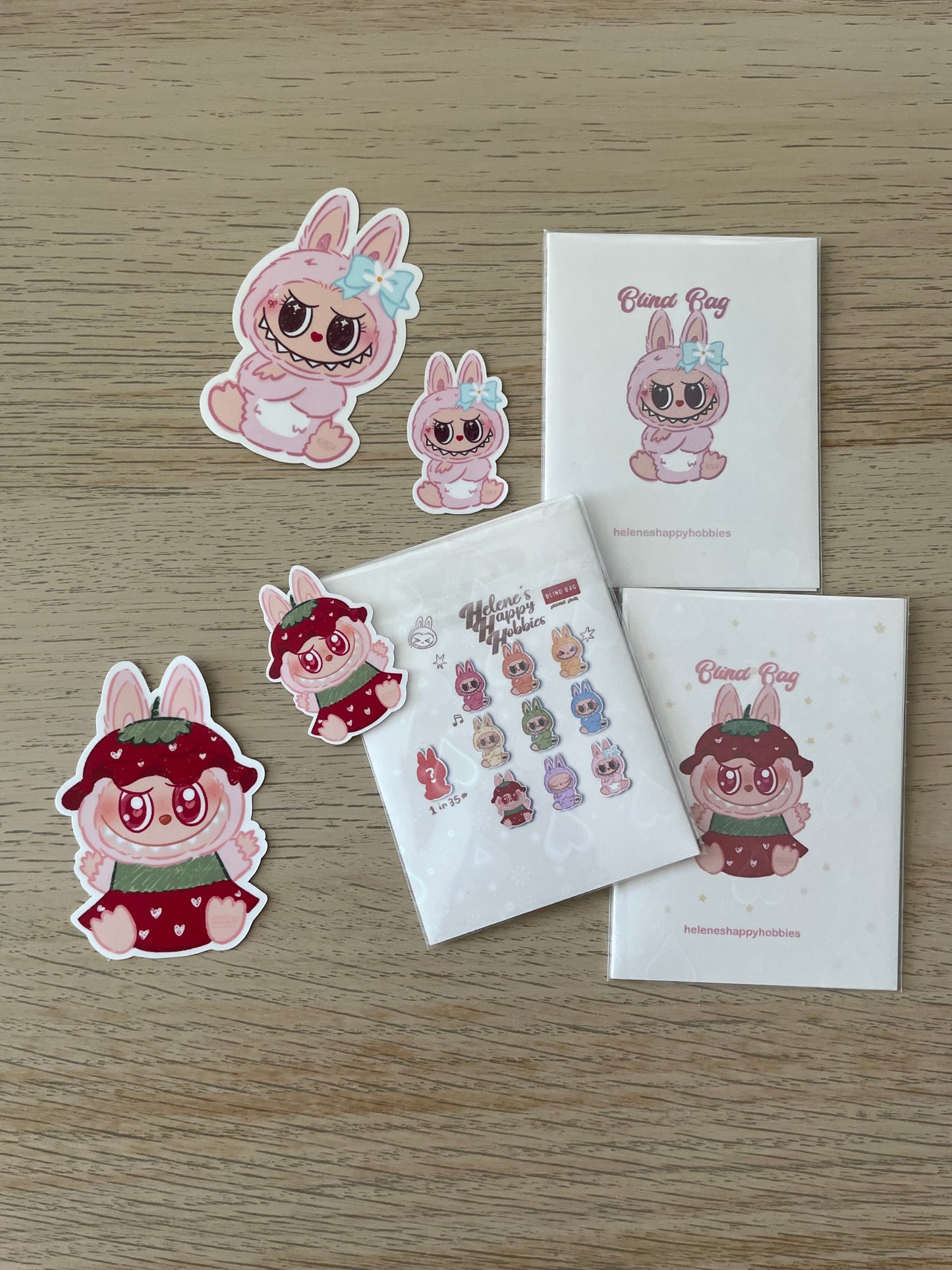 strawbubu sticker blind bags ♡