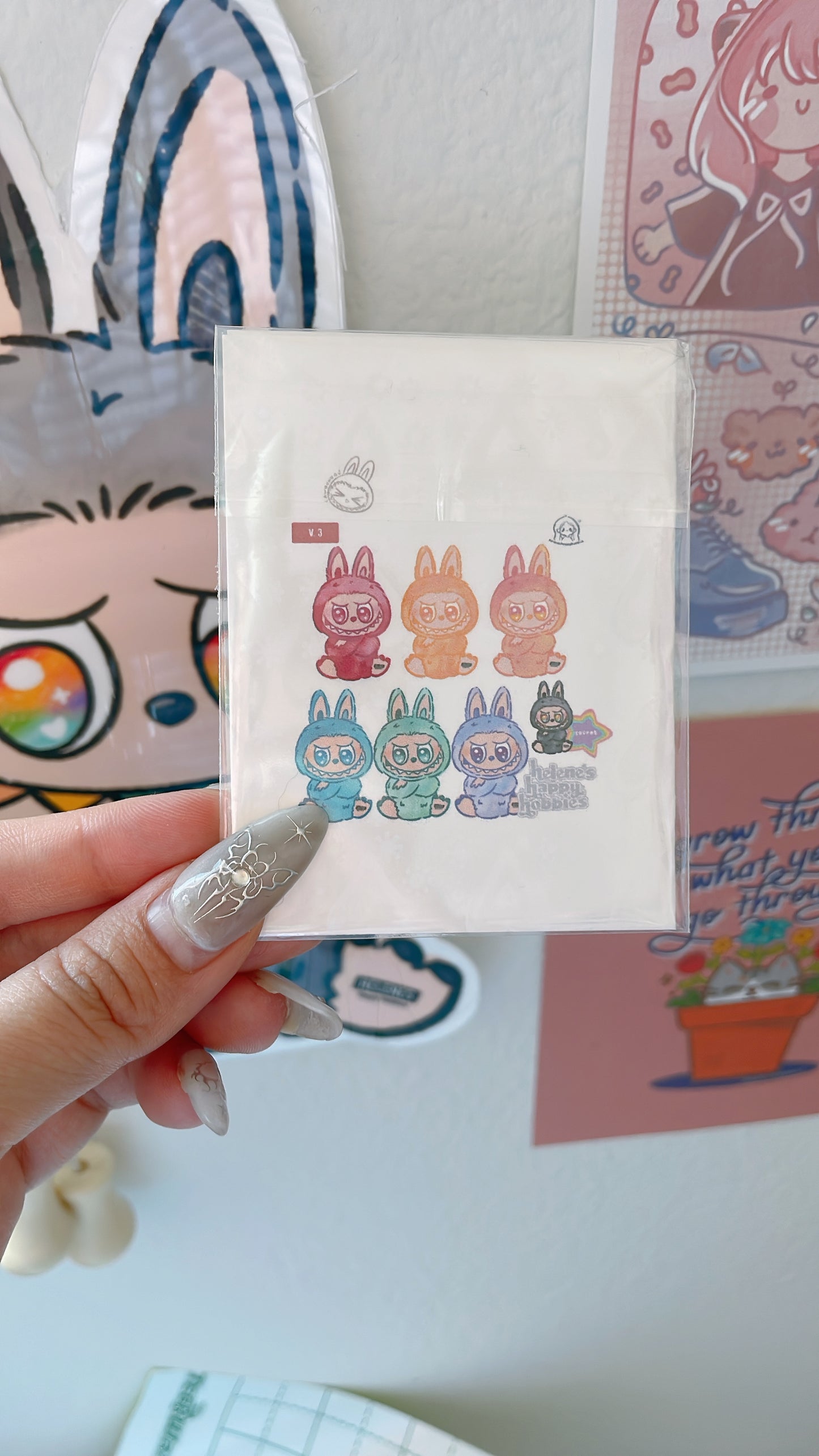 little monster bubu sticker blind bags ♡
