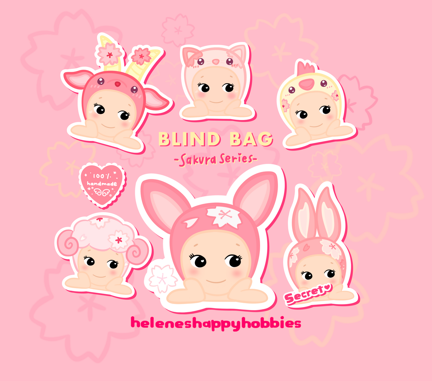 sakura baby sticker blind bags ♡