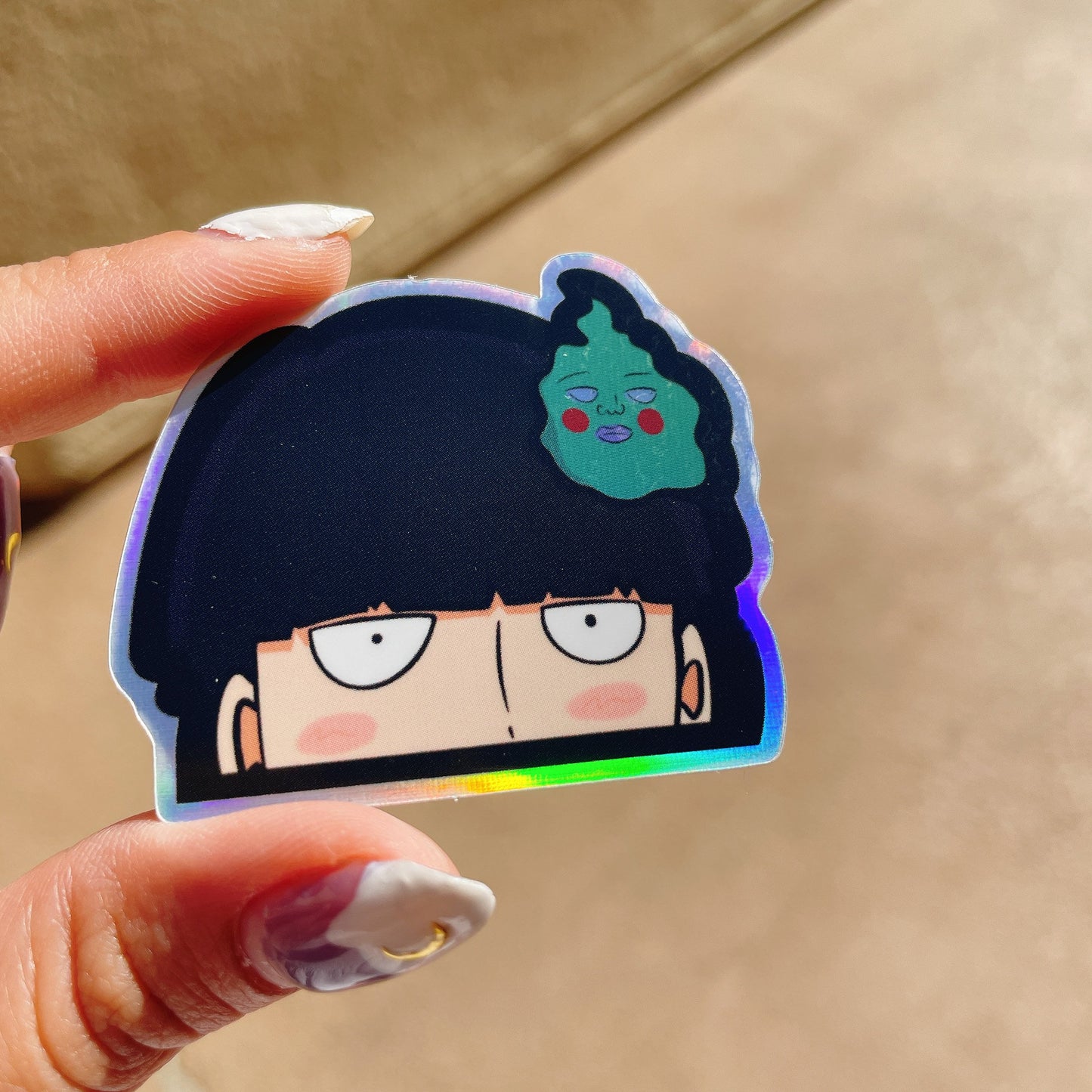 Mini Holographic MP100 Peeker Sticker