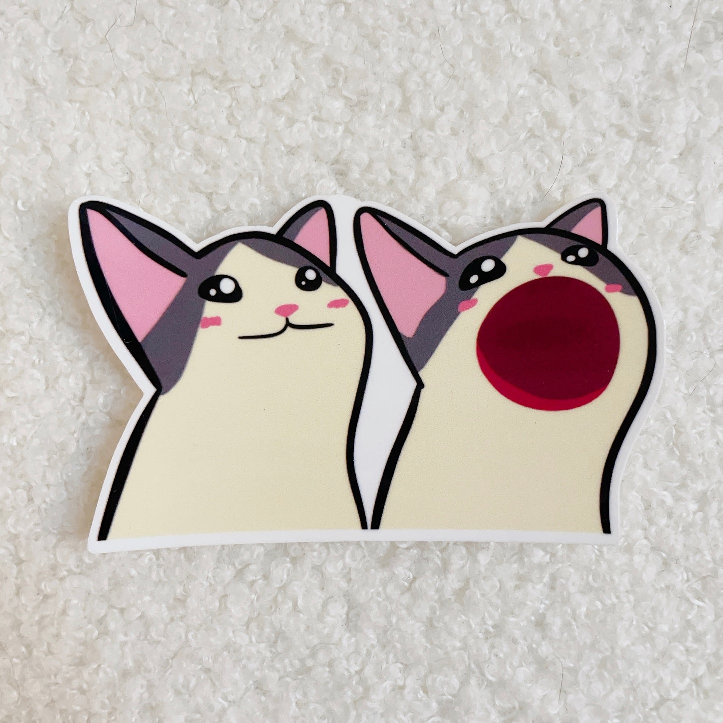 Popping Cat Sticker (Best Seller) UV Proof Available