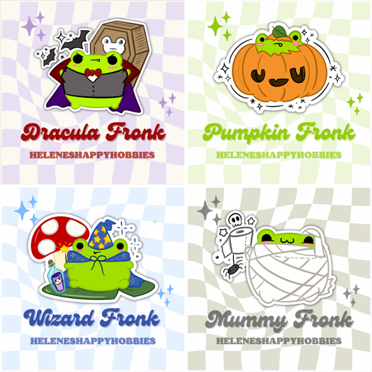 Spooky Frog Stickers