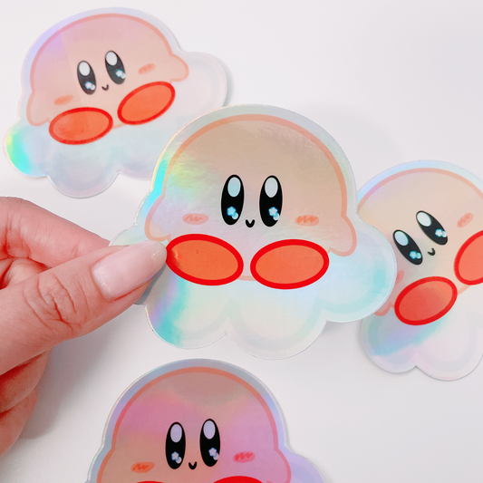 Holographic Kirby✩ Sticker