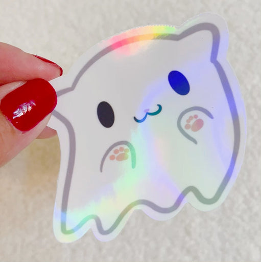 Ghost Cat Sticker —