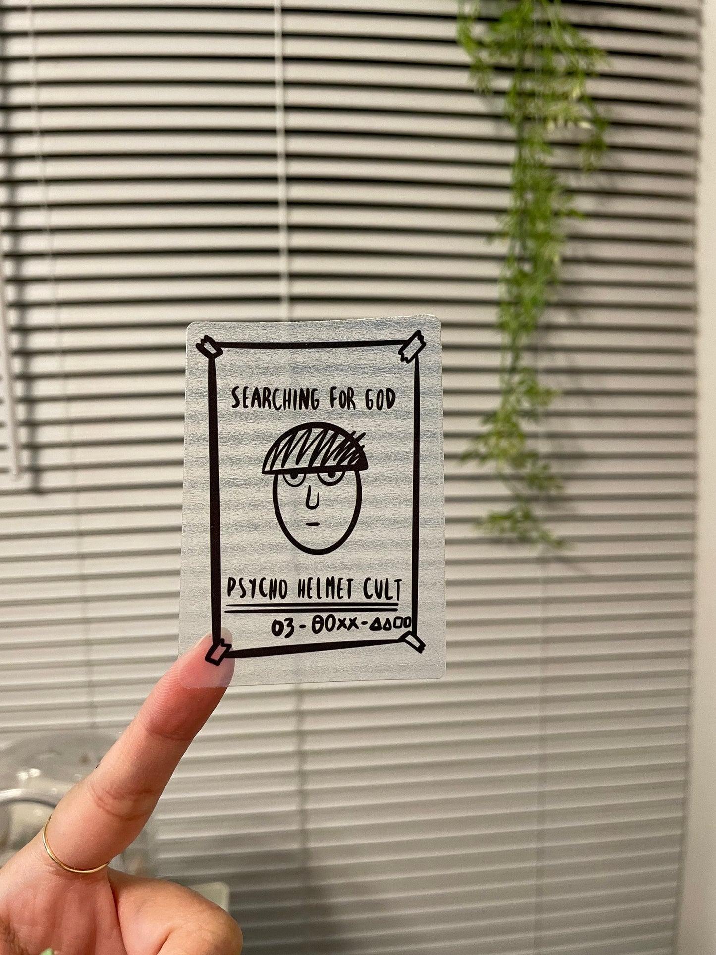 MP100 Cult Frosted Transparent Sticker