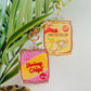 Shrimp Chips and Honey Butter Chips Epoxy Coated Keychains