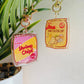Shrimp Chips and Honey Butter Chips Epoxy Coated Keychains